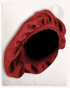 Stefan Beret Wool Red - Beret średniowieczny z wełny