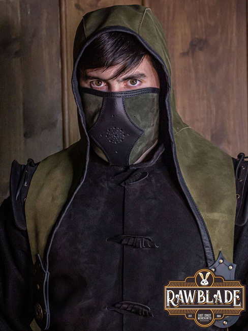 Akku splitleather hood - Green