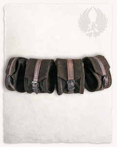 Friedhelm Multipouch Brown - zamszowa torba