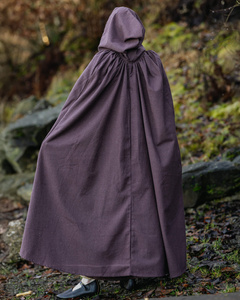 Basic Cloak - Brown- płócienna opończa
