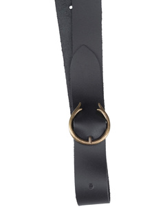 Guerrero belt bag with belt - Black - skórzana kaletka + pasek