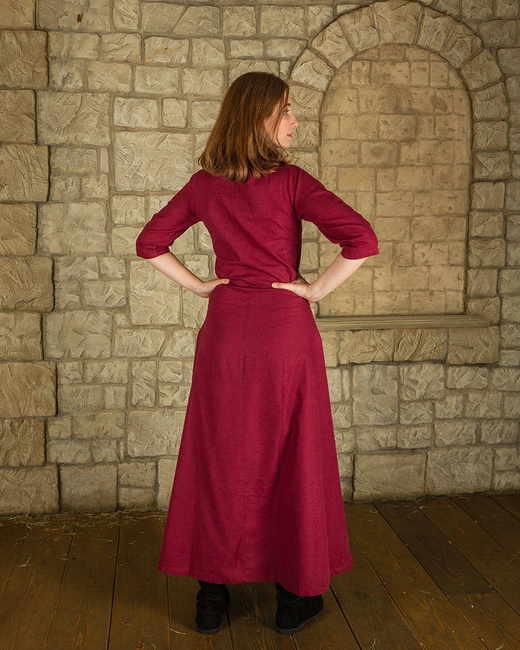 Irene Dress Bordeaux - twilowa suknia