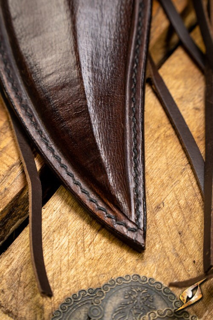 Ranger Knife & Scabbard - Right - Brown