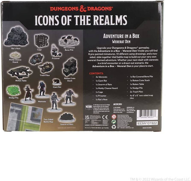D&D Icons of the Realms Adventure in a Box - Wererat Den