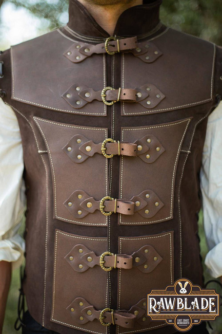 Jittu Jan Armoured Jerkin - Brown