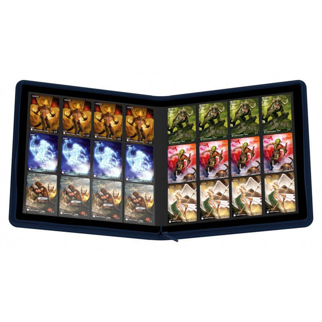 24-Pocket QuadRow ZipFolio XenoSkin Dark Blue