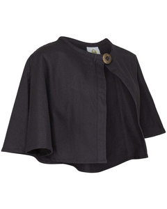 Bron Pelerine Canvas Black - krótka peleryna