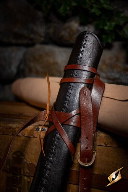 Knights Scabbard Black/Dark Brown 75 cm - pochwa na miecz larpowy