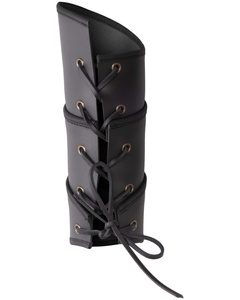 Centinala bracers - Black - skórzane karwasze 