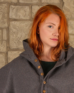 Notker Hood Wool - Black - kaptur średniowieczny