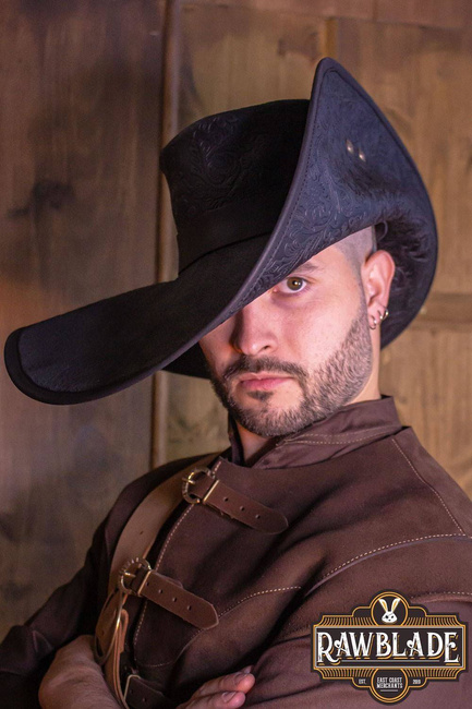 Toledano's half wing hat - Deluxe Black