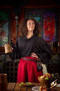 Crinkle Fencing Shirt - Black