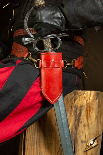 Holder For Sword Belt - Red