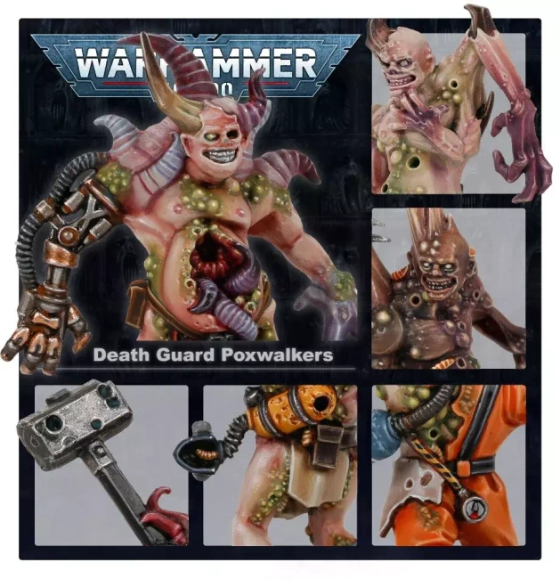 Warhammer 40000: Death Guard Poxwalkers