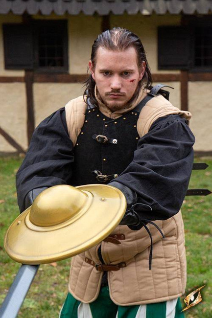 Fencing Buckler - Gold