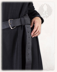 Louis Belt Black - skórzany pas