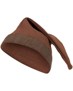 Toki hat canvas - Brown - płócienna czapka 