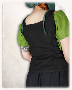 Ursula Bodice Canvas Black - płócienny gorset