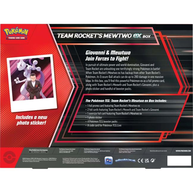 Pokémon TCG: Team Rocket's Mewtwo ex Box