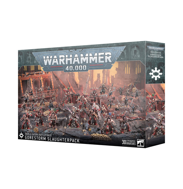 Warhammer 40000: World Eaters Gorestorm Slaughterpack Battleforce [30 modeli]