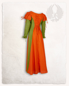 Rebecka Dress - Orange/Green