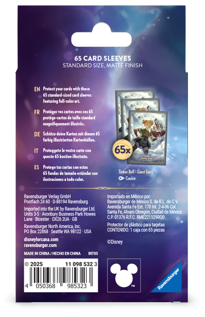 Koszulki Disney Lorcana Tinker Bell - Giant Fairy - Standard (65szt)