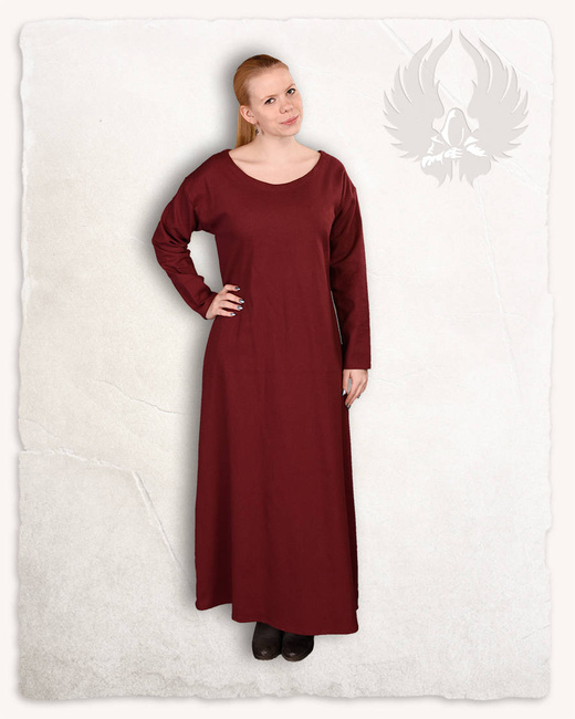 Lenora Ladies Tunic Premium Canvas Bordeaux - płócienna szata