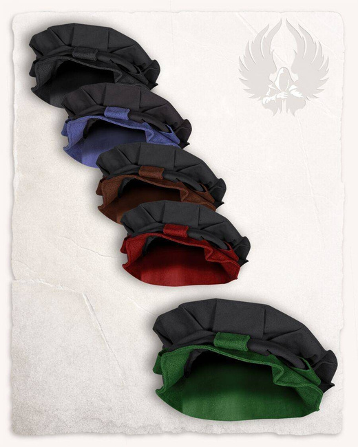 Rupert Beret Black/Green - beret średniowieczny