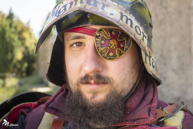 Imperial eye patch - Red - przepaska na oko