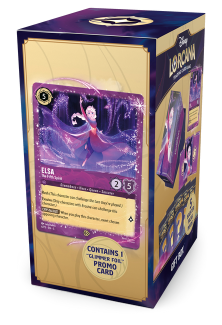 Disney Lorcana: Elsa Gift Box - Zestaw Kolekcjonerski (5 Boosterów)
