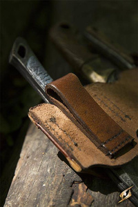 Rogue Knife Set & Holder - Brown