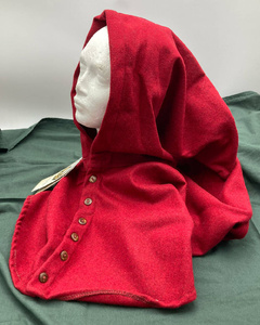 Notker Hood Wool - Bordeaux - kaptur średniowieczny