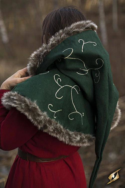 Hood - Fur - Green