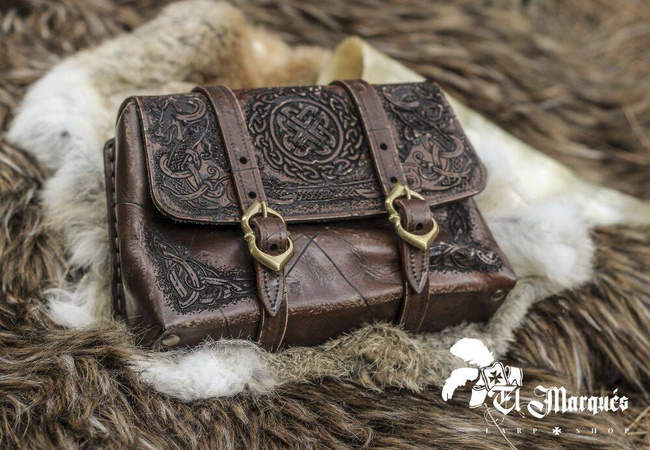 Drakkar bag - Brown - skórzana kaletka