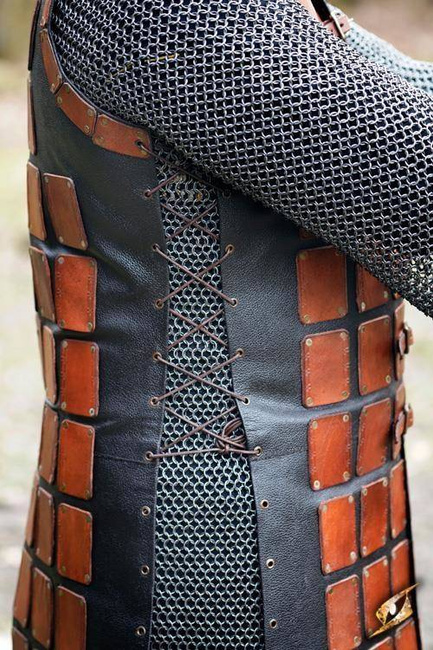 Leather Brigandine - Brown