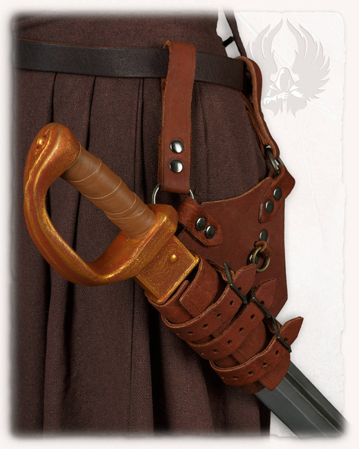 Geralt Sword Holder Diagonal - Right -hand - Brown