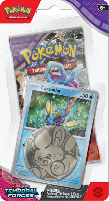 Temporal Forces Checklane Blister Carvanha Pokémon TCG