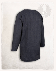 Tronde Tunic Herringbone Blue - bawełniana tunika