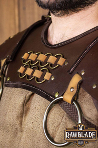 Fighter Gorget with Pauldrons - Brown