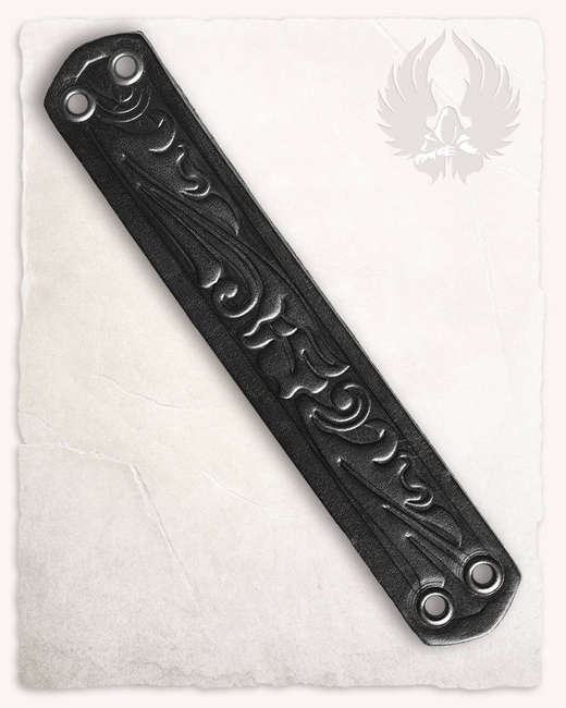 Bracelet Narrow - Floral - Black