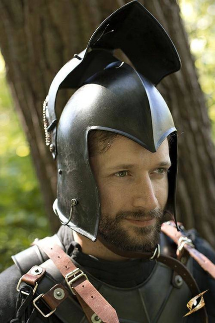 Visored Barbuta Epic Dark