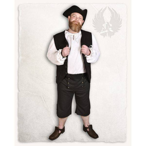 Franklin Shorts Black - płócienne spodnie