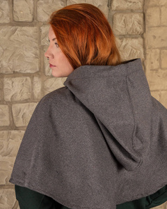 Notker Hood Wool - Gray - kaptur średniowieczny