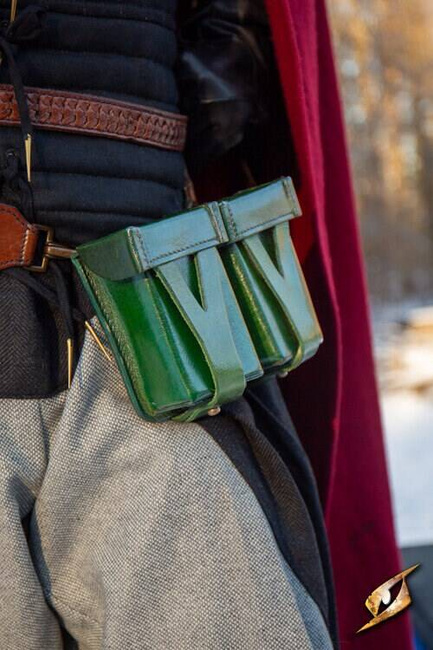 Hard Pouch for Sword Belt - Green - kaletki do pasa Sword Belt