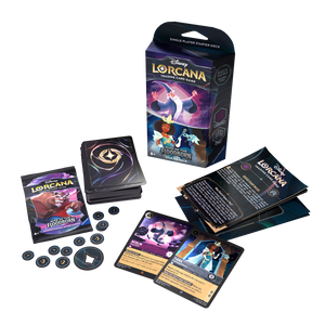Disney Lorcana: Rise of the Floodborn Starter Deck Amethyst and Steel