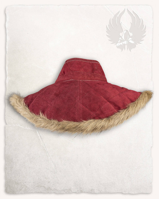 Nimue Lined Collar Suede - Burgundy