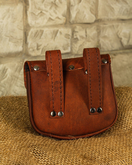 Leon Beltbag Large Brown - skórzana kaletka