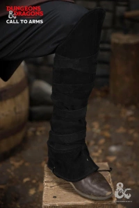 Dungeons & Dragons - Leather Gaiters Type 3 - Black