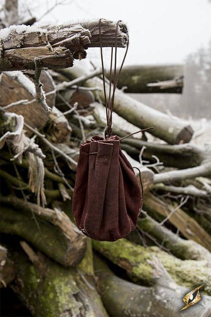 Round Bag Brown - okrągła, skórzana sakwa