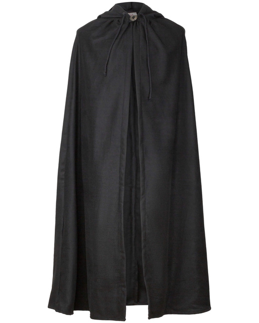 Aaron Cloak wool Black - wełniana opończa